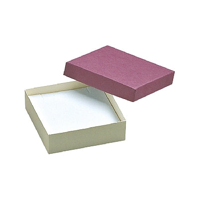 Ribbed Paper Covered Pendant Box with Foam Insert
