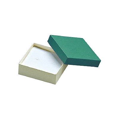 Ribbed Paper Covered Single Earring Box with Foam Insert