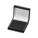 Leatherette Cufflink Box with Matching Insert and White Window