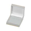 Leatherette Cufflink Box with Matching Insert and White Window