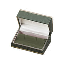 Leatherette Cufflink Box with Matching Insert and White Window