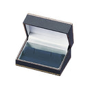 Leatherette Cufflink Box with Matching Insert and White Window