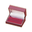 Leatherette Cufflink Box with Matching Insert and White Window