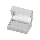 Leatherette Cufflink Box with Matching Insert and White Window