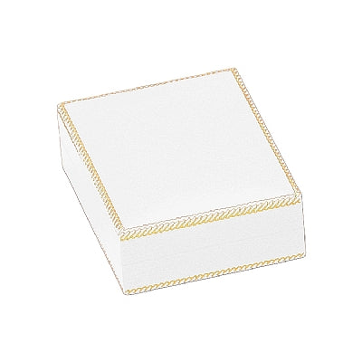 Leatherette Pendant Box  *Reversible Padwith Matching Insert and White Window
