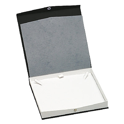 Textured Paper Covered Pearl Box with White Insert