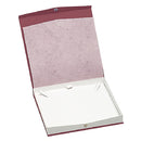 Textured Paper Covered Pearl Box with White Insert