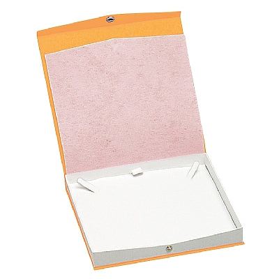 Textured Paper Covered Pearl Box with White Insert