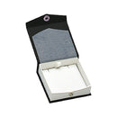 Textured Paper Covered Regular Pendant Box with White Insert