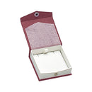 Textured Paper Covered Regular Pendant Box with White Insert