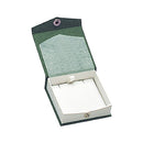 Textured Paper Covered Regular Pendant Box with White Insert