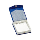 Textured Paper Covered Regular Pendant Box with White Insert