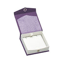 Textured Paper Covered Regular Pendant Box with White Insert