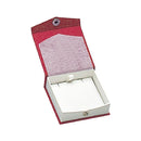 Textured Paper Covered Regular Pendant Box with White Insert