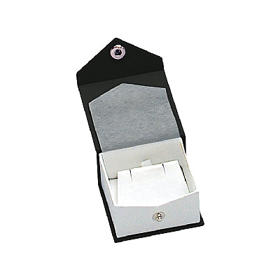 Textured Paper Covered Single Earring Box with White Insert