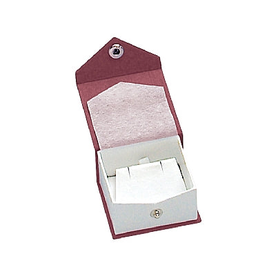 Textured Paper Covered Single Earring Box with White Insert