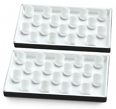 Magnetic Double Tray with 36 Ladies Ring Inserts