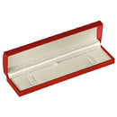 Paper Covered Bracelet Box with Gold Accent and White Interior