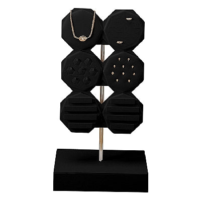 Leatherette Ring Display Octogonal Coll.