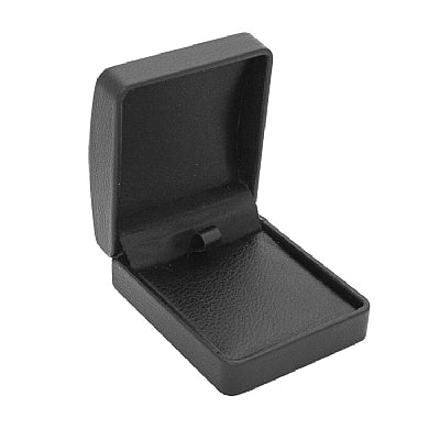 Leatherette Pendant Box with Matching Interior and  Two Piece Packer