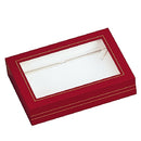 Paper Covered Pearl Box with Window and Matching Interior