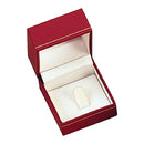 Paper Covered Clip Ring Box with Window and Matching Interior
