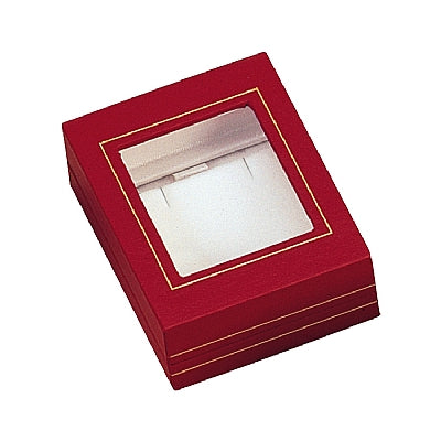 Paper Covered Pendant Box with Window and Matching Interior