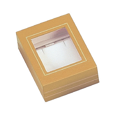 Paper Covered Pendant Box with Window and Matching Interior