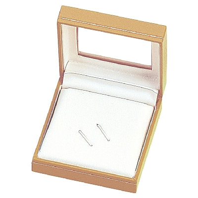 Paper Covered Tie Clip Box with Window and Matching Interior