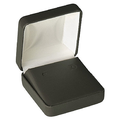 Leatherette Hoop Earring Box with Matching Leather-Feel Inserts