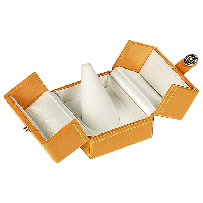 Paper Covered Finger Ring Box with Matching Insert