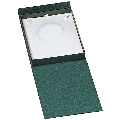 Textured Leatherette Large Set Box with Magnetic Closure and White Insert
