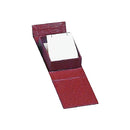 Textured Leatherette Pendant or Earring Box with Magnetic Closure and White Insert
