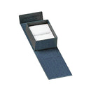 Textured Leatherette Single Ring Box with Magnetic Closure and White Insert