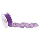 Wired Striped Metallic Ribbon