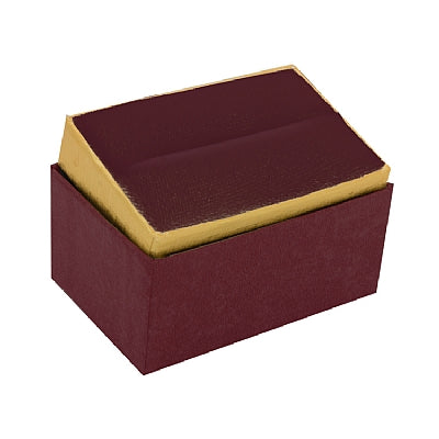 Two-tone Paper Double Ring Box with Gold Accent