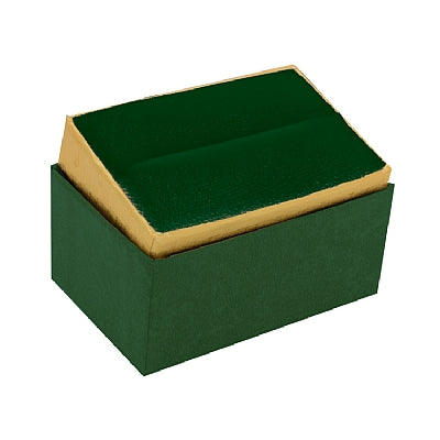 Two-tone Paper Double Ring Box with Gold Accent