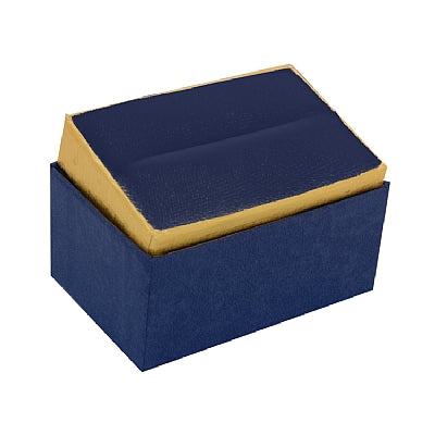 Two-tone Paper Double Ring Box with Gold Accent