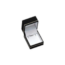 Textured Leatherette Pendant Box with Gold Accent