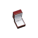Textured Leatherette Pendant Box with Gold Accent