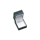 Textured Leatherette Pendant Box with Gold Accent