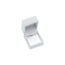 Textured Leatherette Pendant Box with Gold Accent