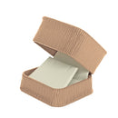 Embossed Leatherette Single Earring Box with Cream Leatherette Interior