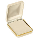 Velvet Large Pendant Box with Gold Rims and Matching Insert