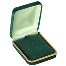 Velvet Large Pendant Box with Gold Rims and Matching Insert