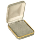 Velvet Large Pendant Box with Gold Rims and Matching Insert