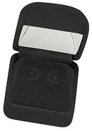 Velvet Square Single Earring Box with Matching Insert and White Satin Window