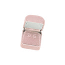 Velvet Square Single Earring Box with Matching Insert and White Satin Window