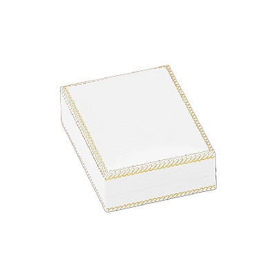 Leatherette Pendant Box  *Reversible Padwith Matching Insert and White Window