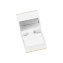 Leatherette Pendant Box with Matching Insert and White Window